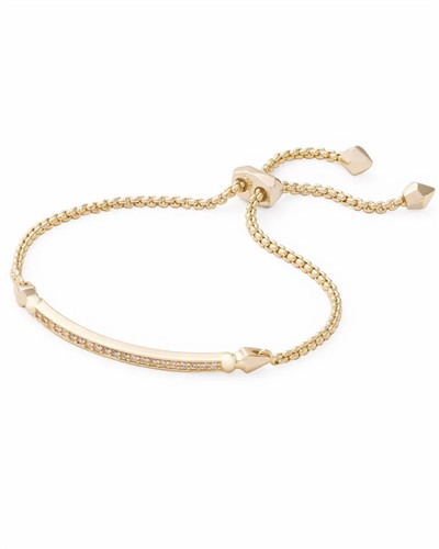 Kendra Scott Ott Adjustable Chain Bracelet in Gold