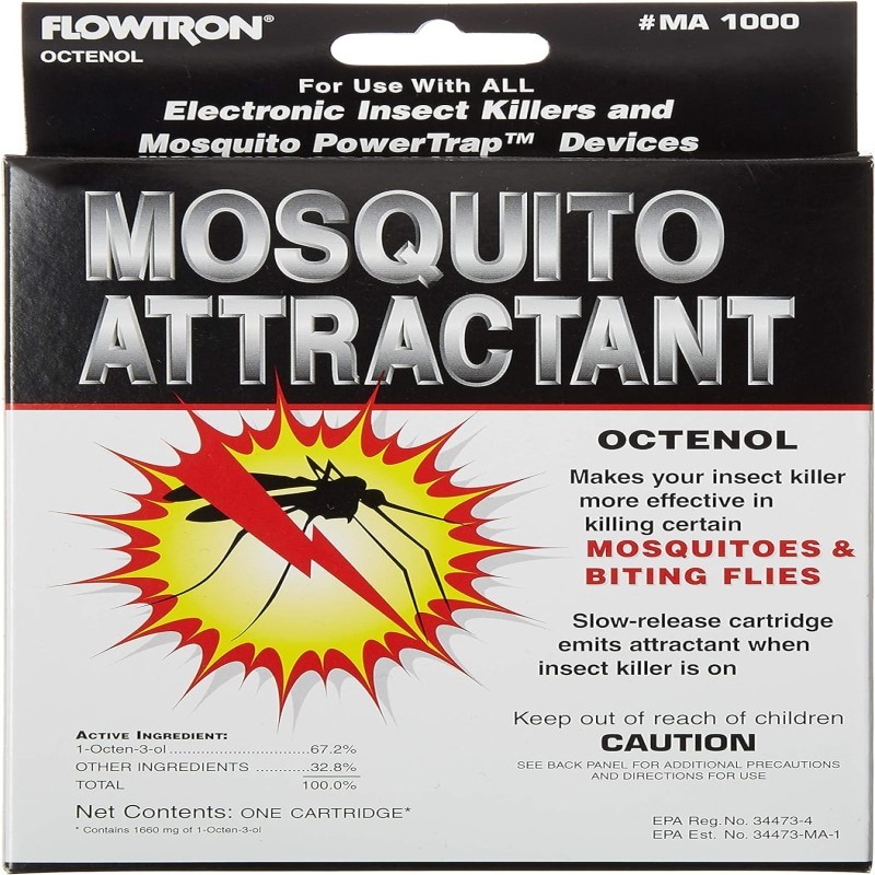 Octenol Mosquito Attractant Cartridge, Compatible with BK-15, BK-40, BK-80, MC-9000, FC-8800