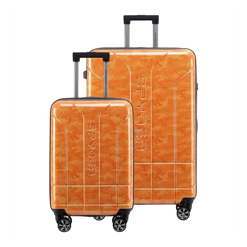 2Pc Set Matrix Hardside Luggage (22/30) - (Orange)