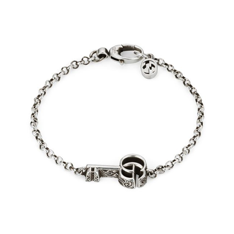 G Double G Key Bracelet - (Sterling Silver)