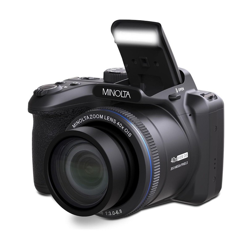 20MP FHD 40X Optical Zoom Bridge Camera - (Black)