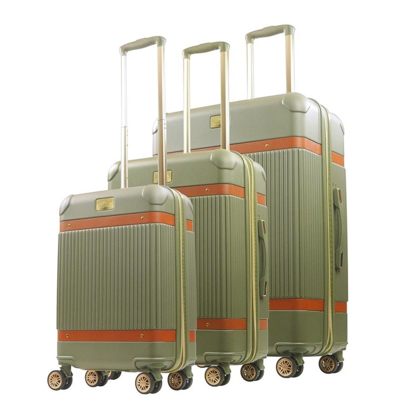 Tommy Bahama Luggage  Hard-Sided Luggage Set Stripes Size 3 Pieces