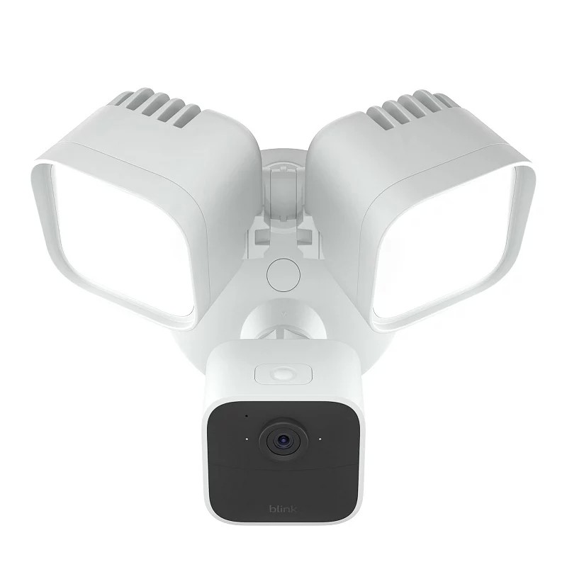 Blink Wired Floodlight Camera with Alexa - White Blink Wired Floodlight Camera with Alexa - White