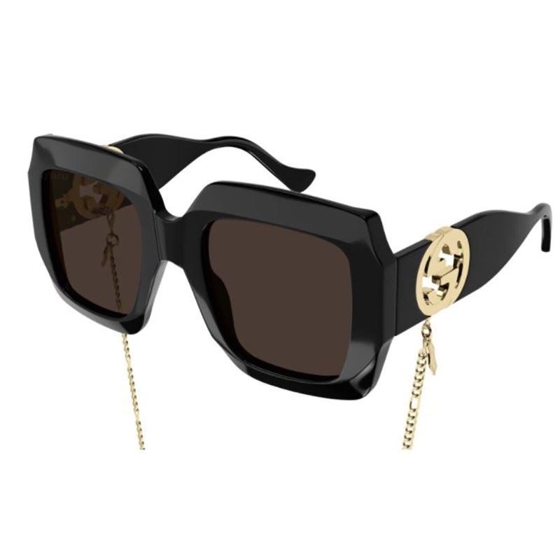 Womens Chain Sunglasses - Black