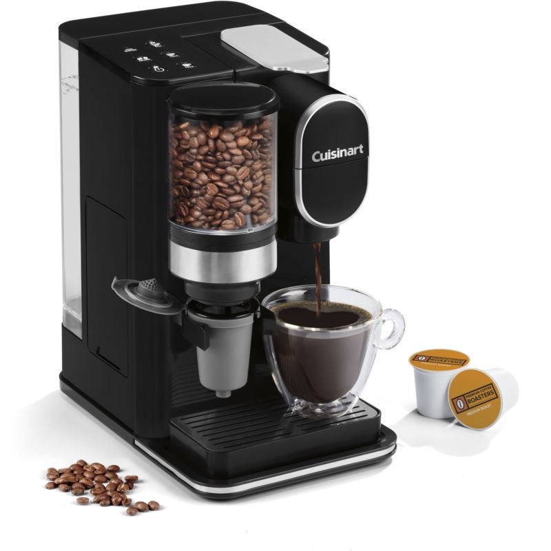 Conical Burr Grind & Brew Single Serve Coffeemaker (Black)