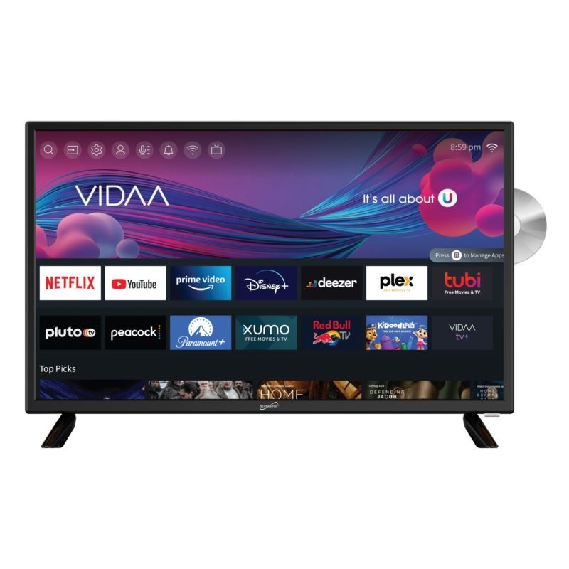 VIDAA Smart LED HDTV with Built-in DVD Player - (24 Inch) VIDAA Smart LED HDTV with Built-in DVD Player - (24 Inch)