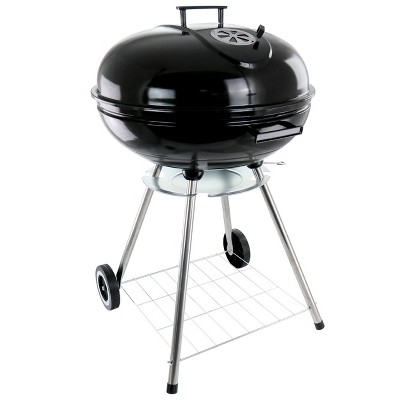 22 in. Barbecue Charcoal Grill in Black