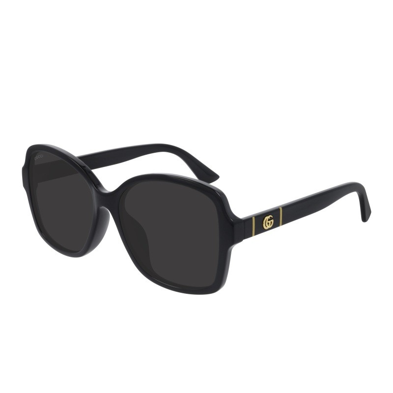 Women's Shiny Black Rectangular Sunglasses Women's Shiny Black Rectangular Sunglasses