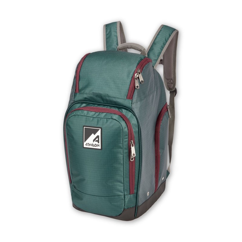Alpine Boot Bag - (Green/Cranberry)