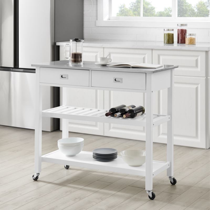 Chloe Stainless Steel Top Kitchen Island/Cart Chloe Stainless Steel Top Kitchen Island/Cart