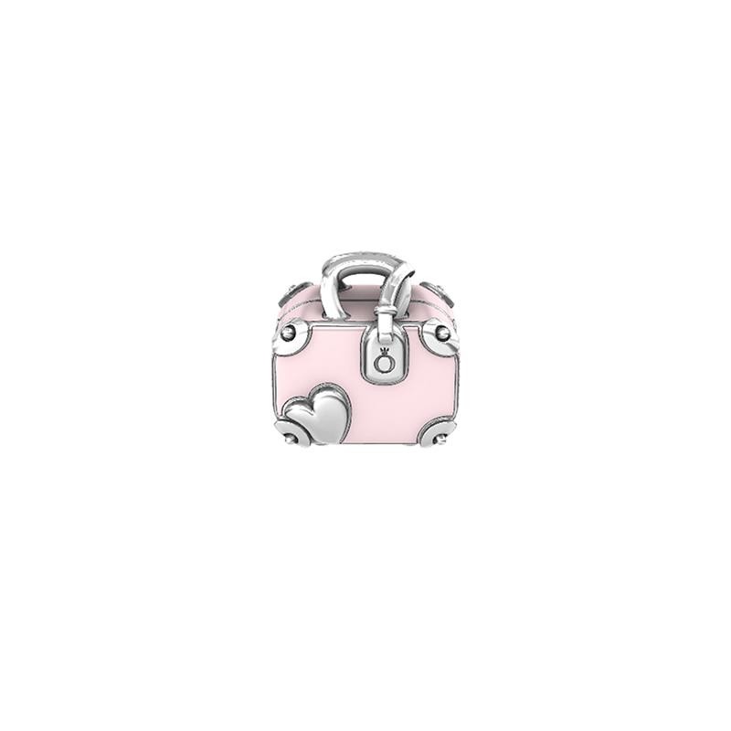 Pink Travel Bag Charm