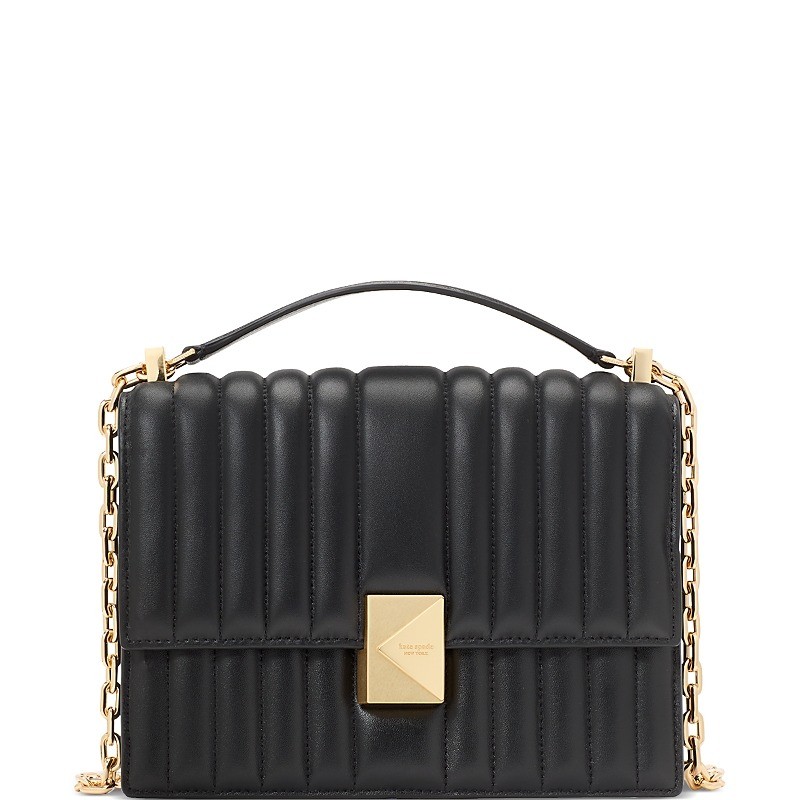 Quilted Shoulder Bag - Black