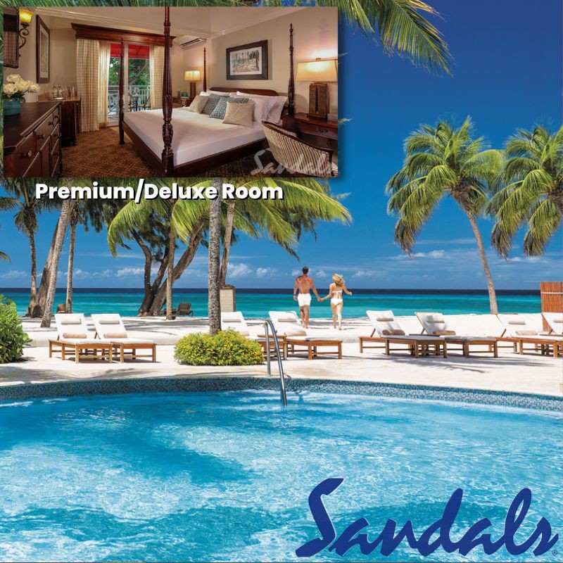 Choice of 5 Resorts in the Caribbean5 Night StayPremium/Deluxe Room