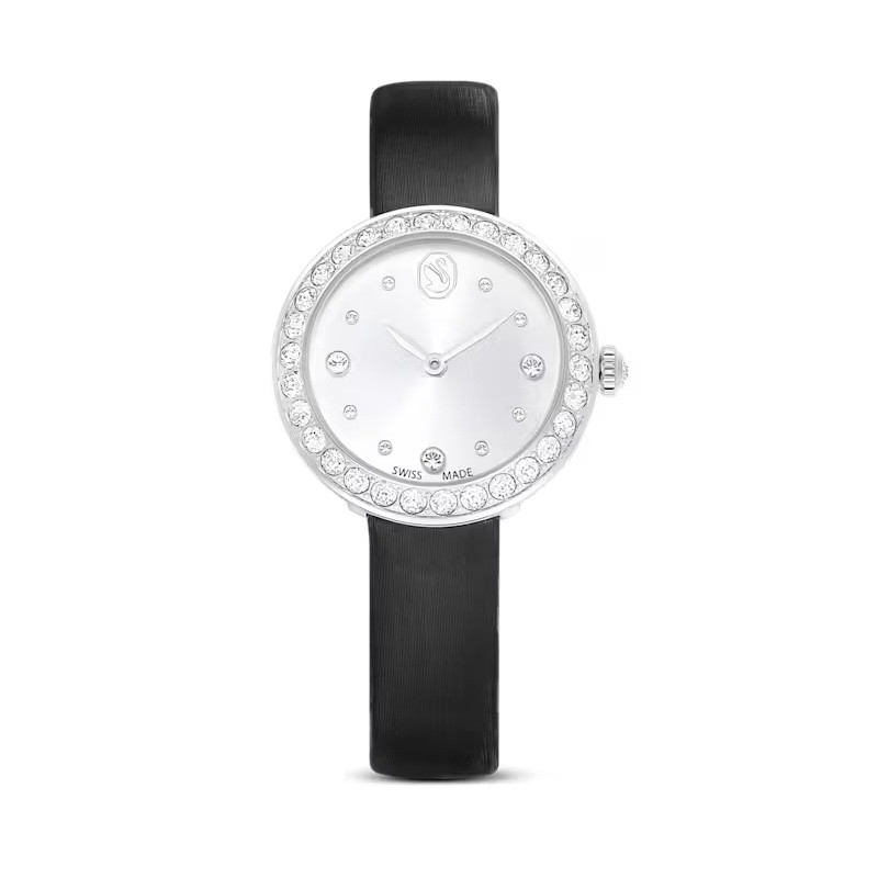 Matrix Tennis watch, Swiss Made, Leather strap, Black, Stainless Steel Matrix Tennis watch, Swiss Made, Leather strap, Black, Stainless Steel