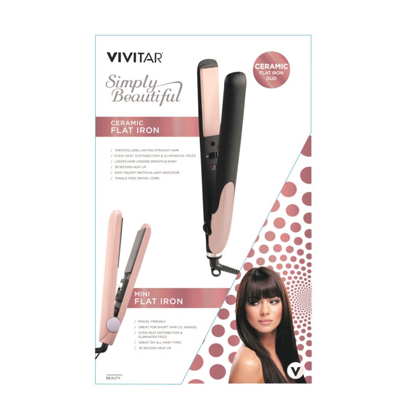 Ceramic Flat Iron Duo Set