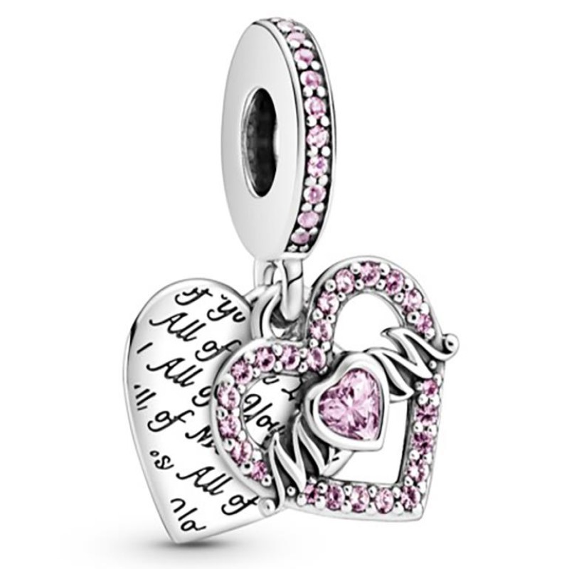 Heart & Mom Dangle Charm  Heart & Mom Dangle Charm Heart & Mom Dangle Charm  Heart & Mom Dangle Charm
