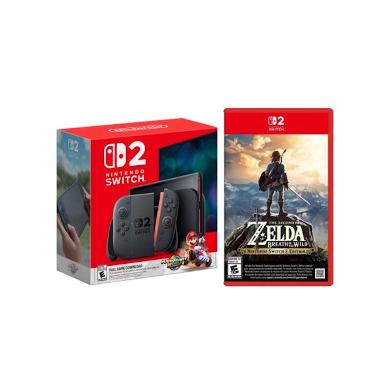Switch 2 Mario Kart World Bundle & TLOZ: Breath of the Wild Bundle