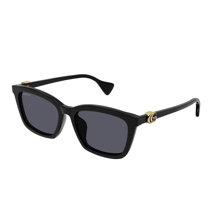 Women's Shiny Black Rectangular Sunglasses Women's Shiny Black Rectangular Sunglasses