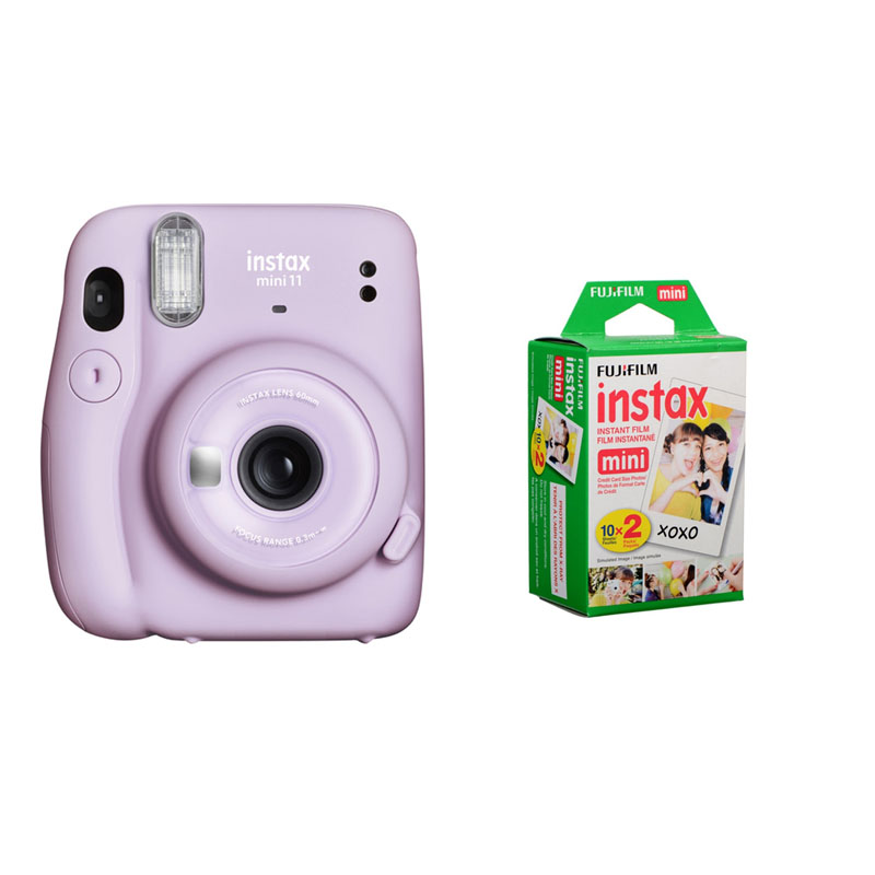 Instax Mini 11 Camera - (Lilac Purple) with 20 Pack Film