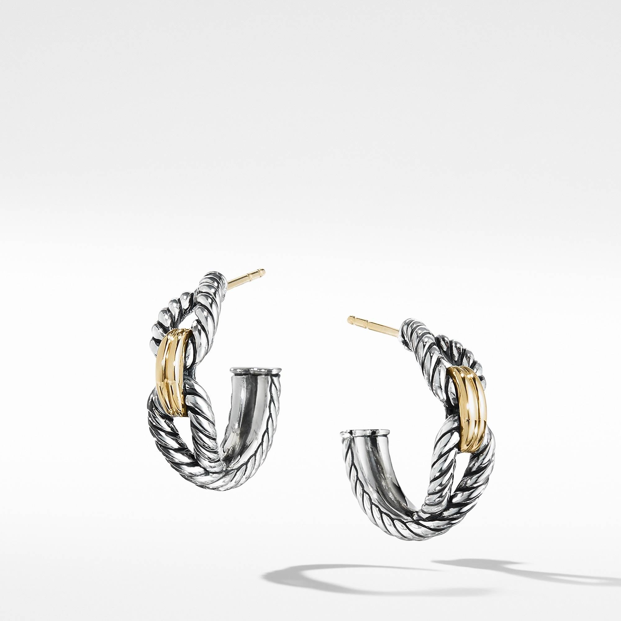 Cable Loop Hoop Earrings