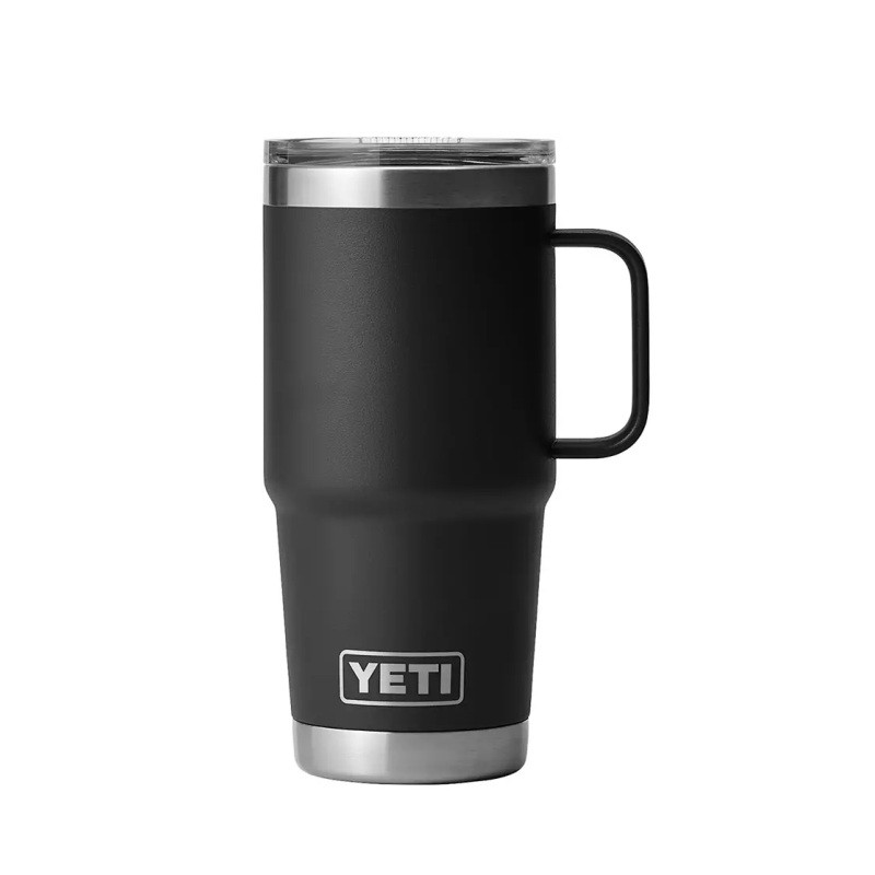 YETI Rambler 20 oz. Travel Mug with Stronghold Lid - Black YETI Rambler 20 oz. Travel Mug with Stronghold Lid - Black