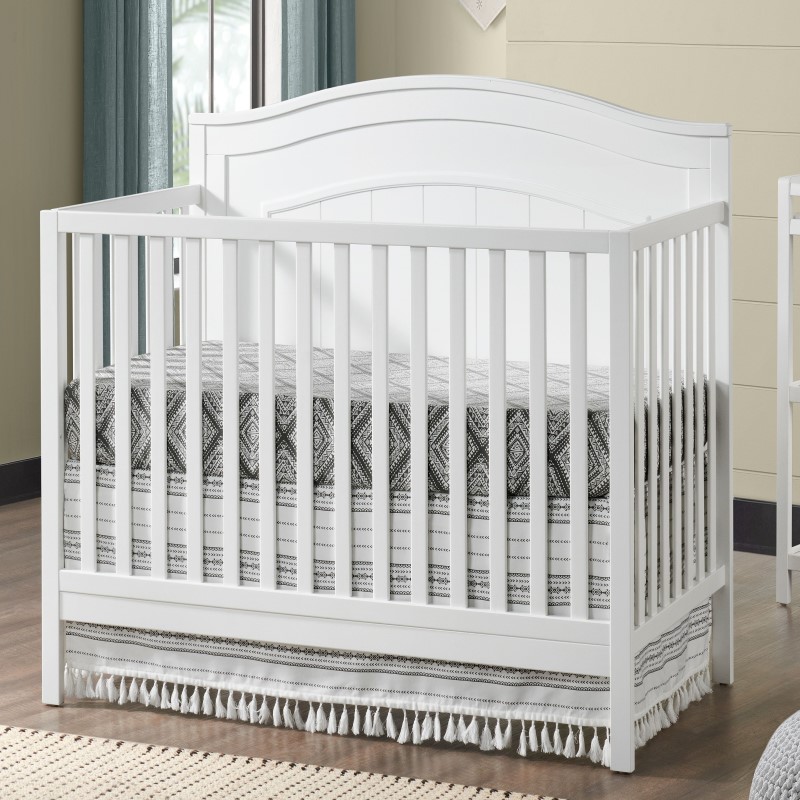 Nolan 4 in 1 Convertible Crib - (Snow White)