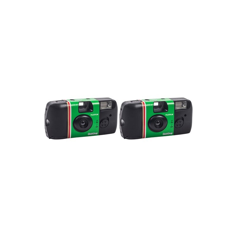 QuickSnap Flash 400 One-Time-Use Disposable Camera - (2 Pack)