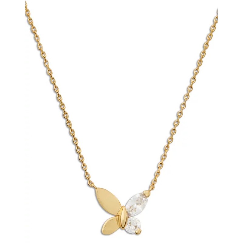 Social Butterfly Pendant Necklace