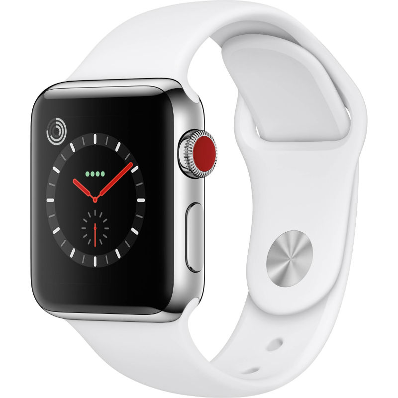 38mm - S3 Watch GPS Plus Cellular - (Stainless Steel with Soft White Sport Band) 38mm - S3 Watch GPS Plus Cellular - (Stainless Steel with Soft White Sport Band)