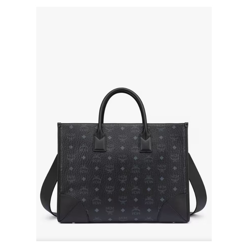 Munchen Tote in Visetos - Black Size Large