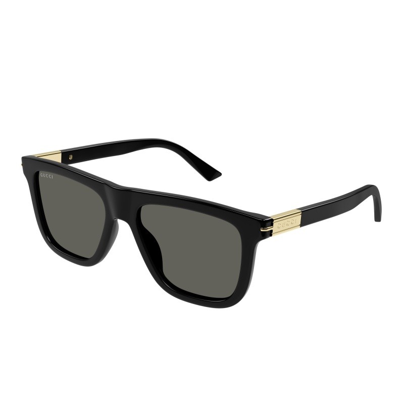 Men's Shiny Black Rectangular Sunglasses Men's Shiny Black Rectangular Sunglasses