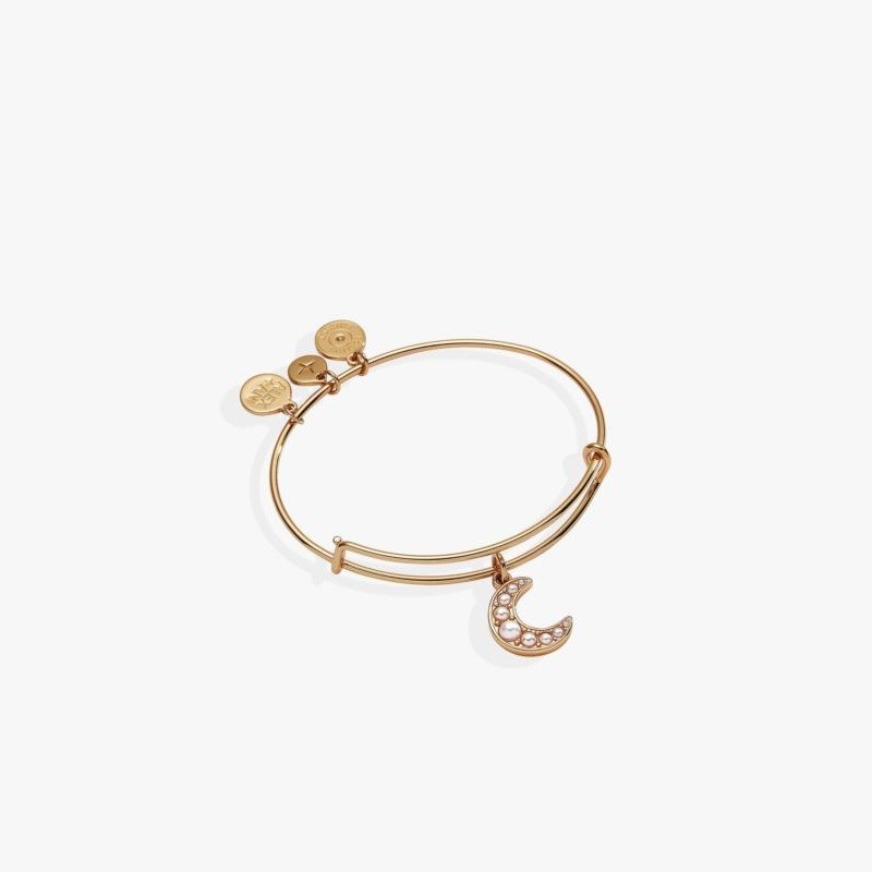 Pearl Moon Bangle - Gold Pearl Moon Bangle - Gold