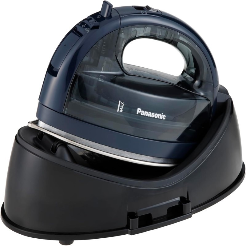 Cordless Steam/Dry Iron, 1500W Wide SS Plate - (Blue)