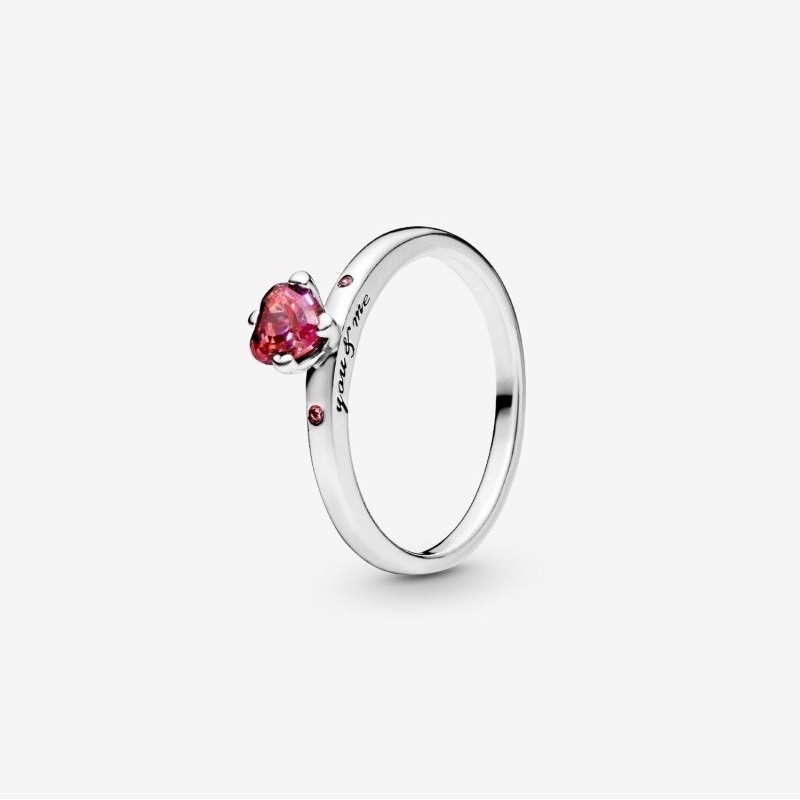 Sparkling Red Heart Ring, Size 8.5 Sparkling Red Heart Ring, Size 8.5