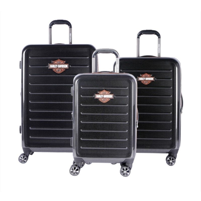 3PC Set Cruiser Hardside Luggage - (Black)