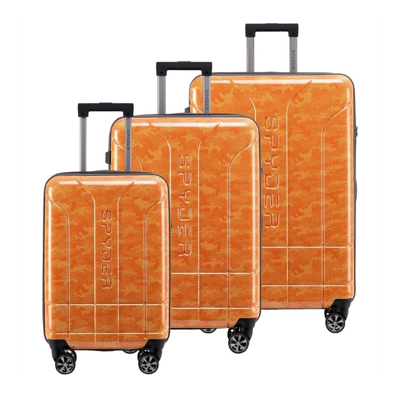 3Pc Set Matrix Hardside Luggage (22/26/30) - (Orange)