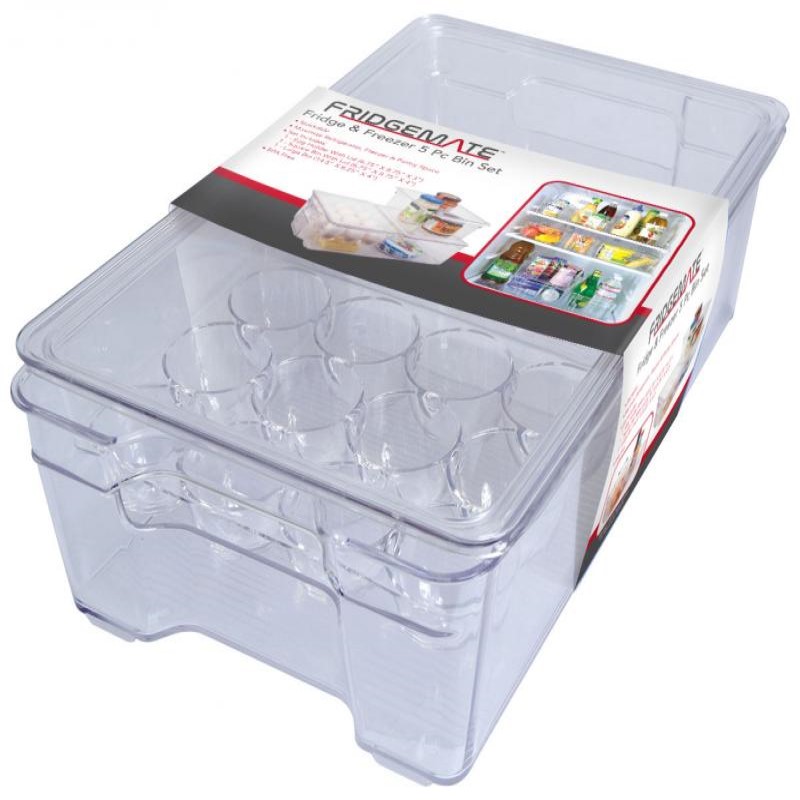 Acrylic Fridge Bin Set - (5 Piece)