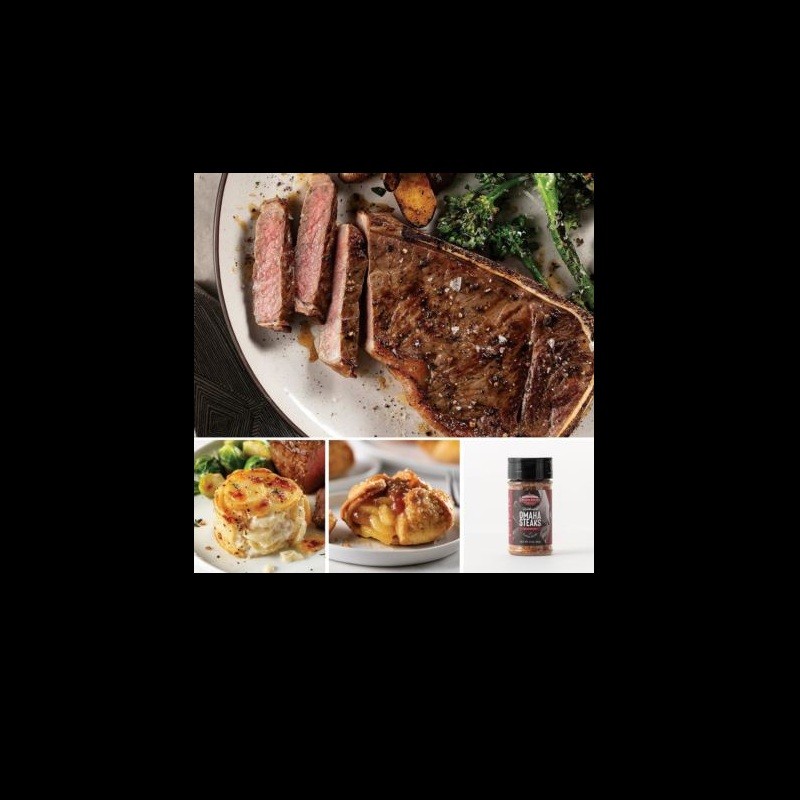 Bone-In New York Strip Dinner for 4