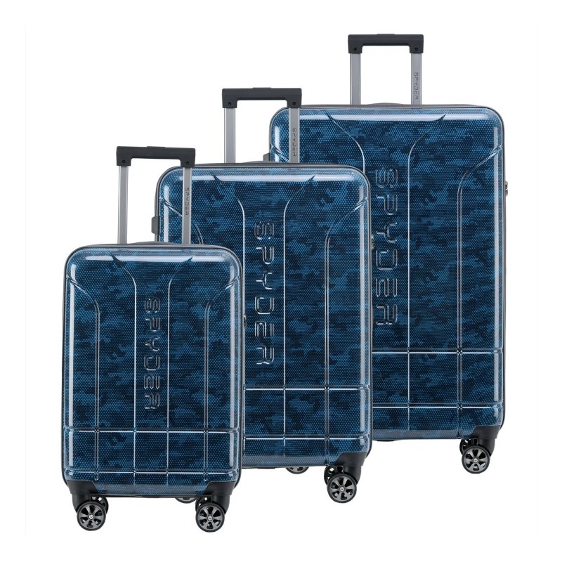3Pc Set Matrix Hardside Luggage (22/26/30) - (Blue)