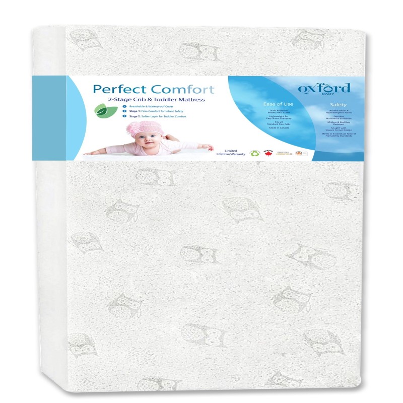 Perfect Comfort 2 Stafe Crib and Toddler Mattress