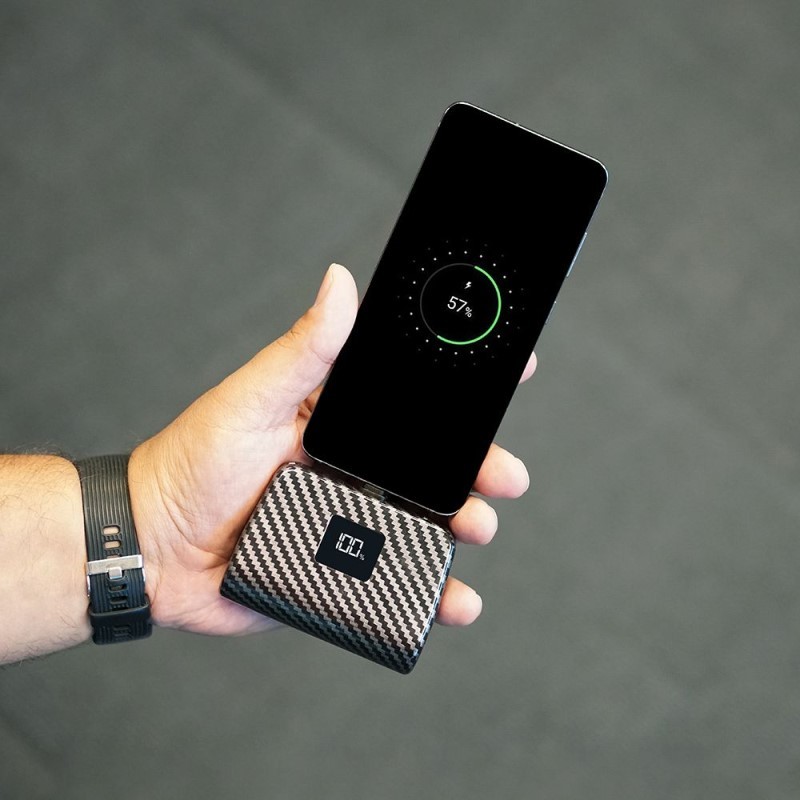 TotalBoost Mini 5,000mAh Power Bank w/ Interchangeable Adapters - (Carbon Fiber) TotalBoost Mini 5,000mAh Power Bank w/ Interchangeable Adapters - (Carbon Fiber)